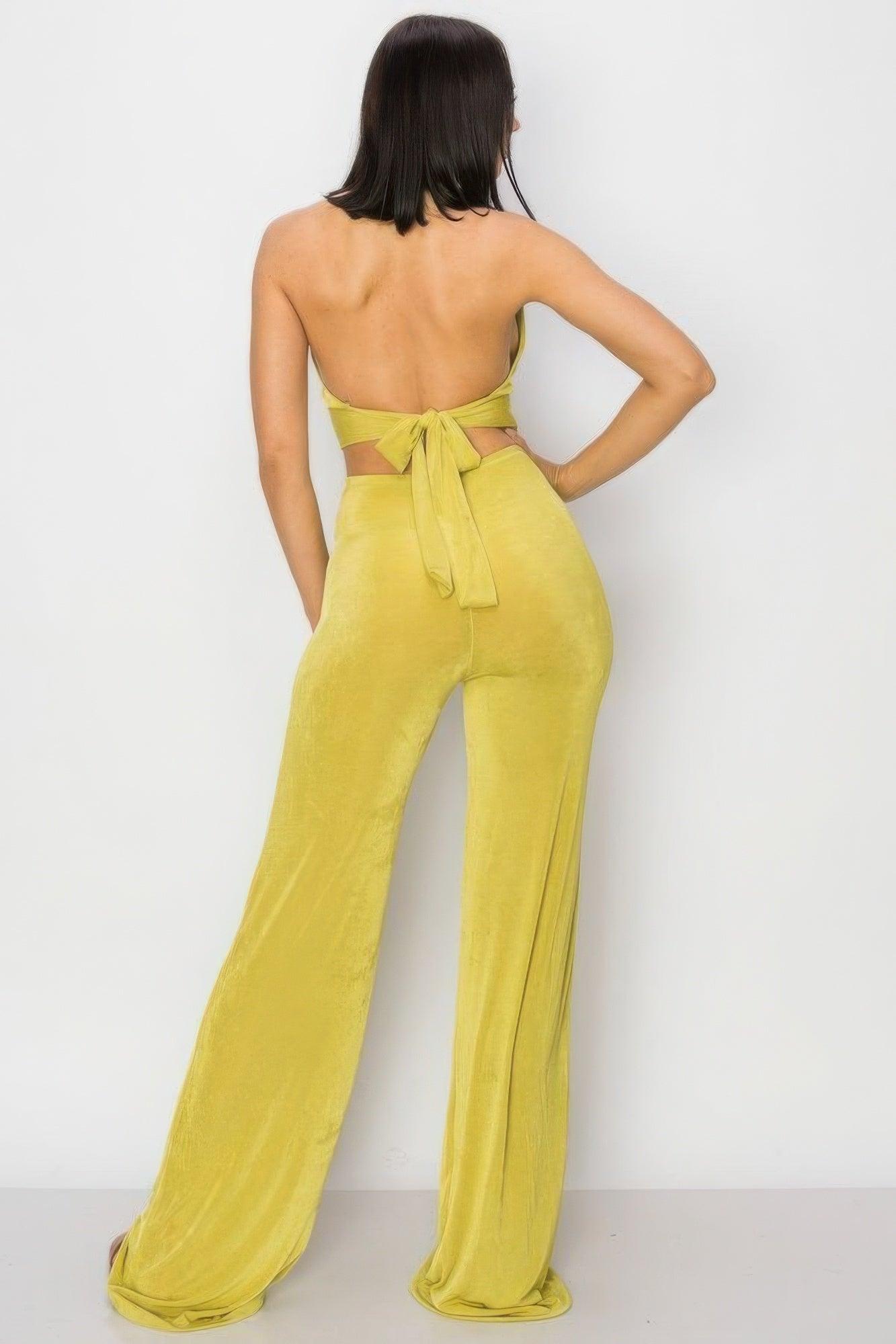 Olid Slinky Wide Legs Jumpsuit - Clothes For Her Online Store