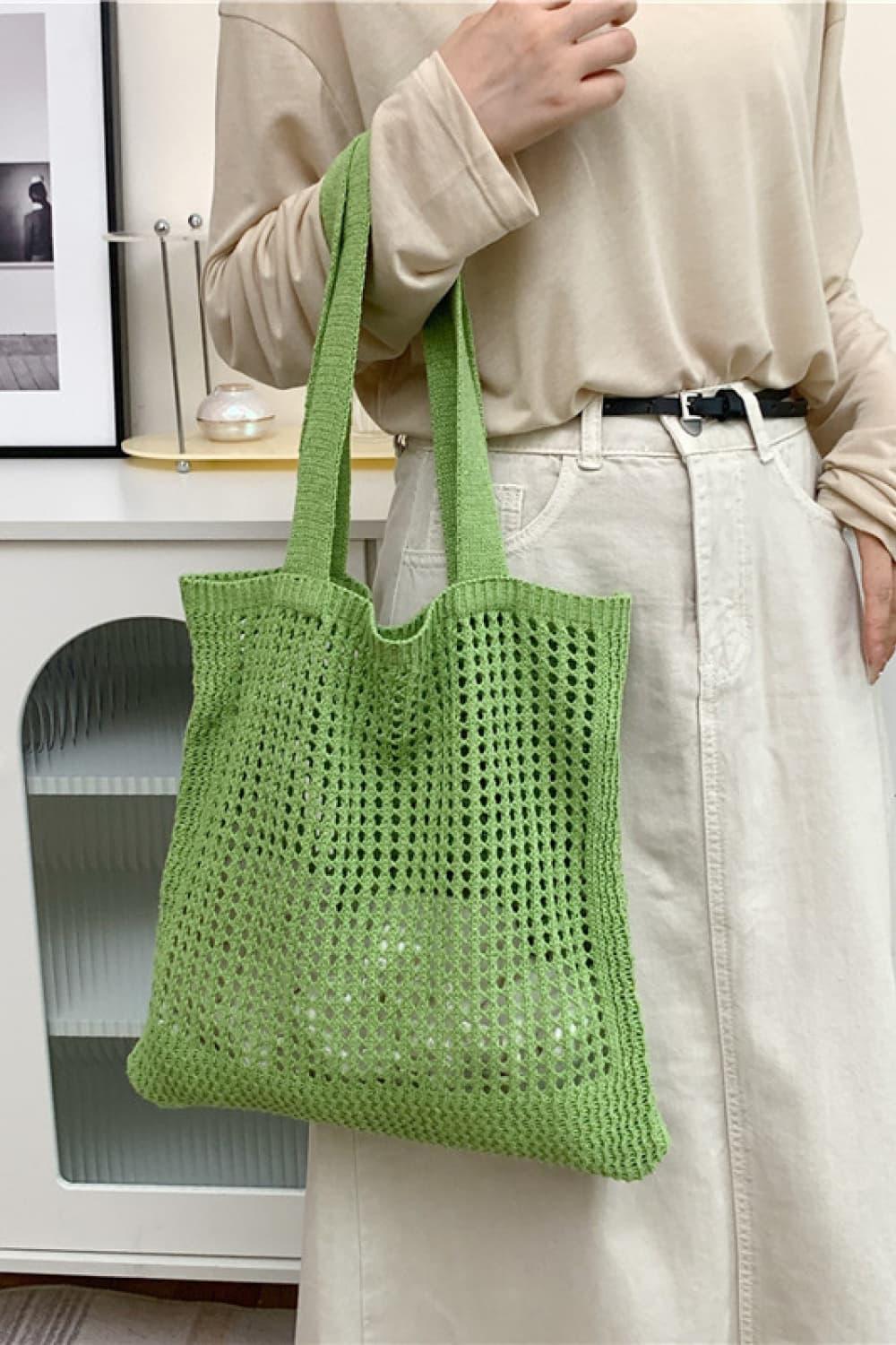 Openwork Tote Bag - Clothes For Her Online Store