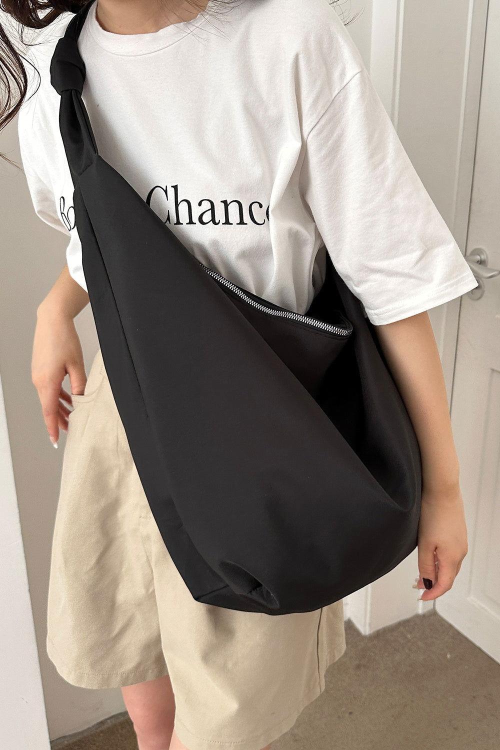 Oversize Nylon Crossbody Bag - Clothes For Her Online Store