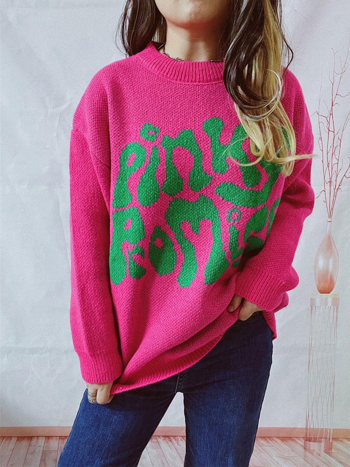 PINKY PROMISE Graphic Sweater - Clothes For Her Online Store