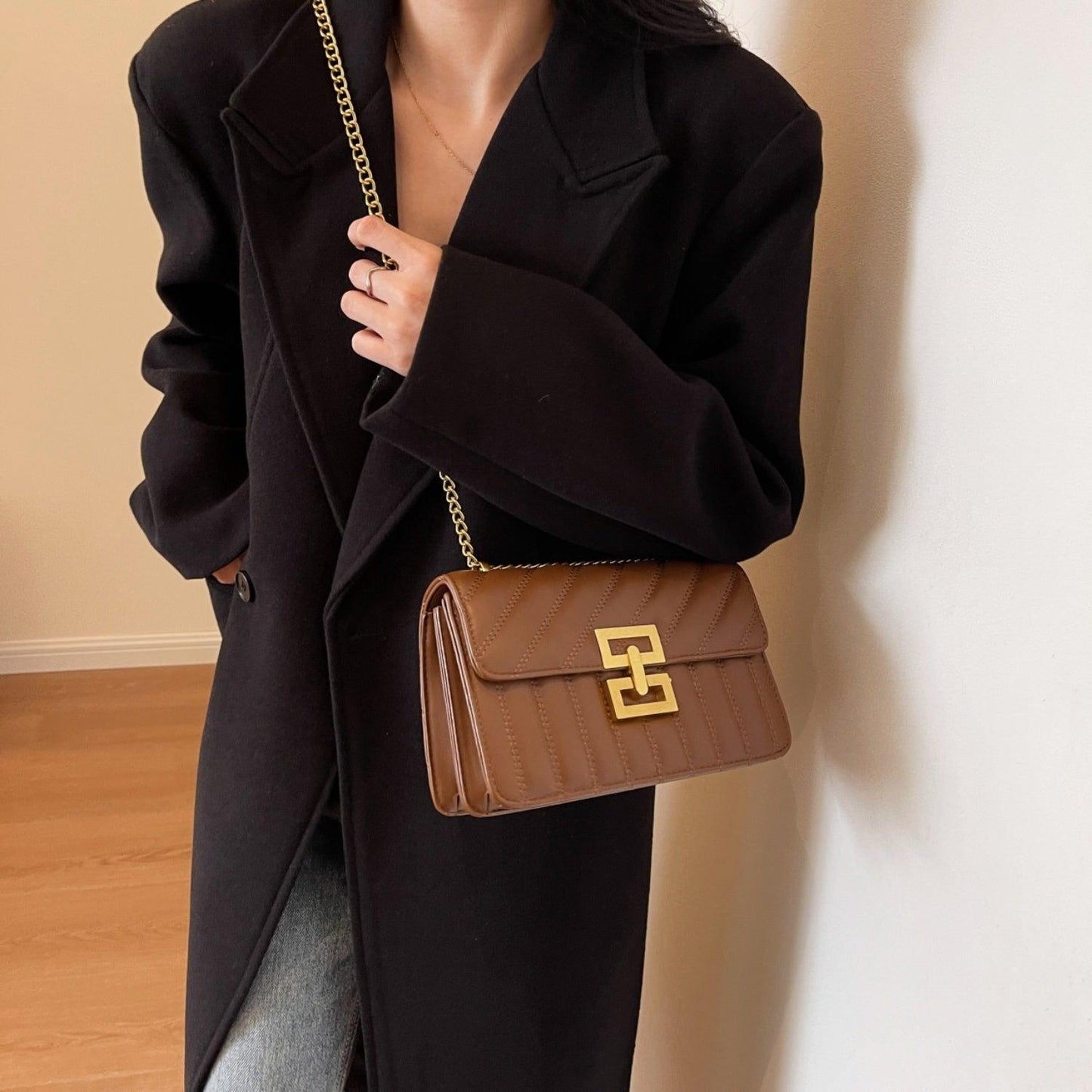 PU Leather Crossbody Bag - Clothes For Her Online Store