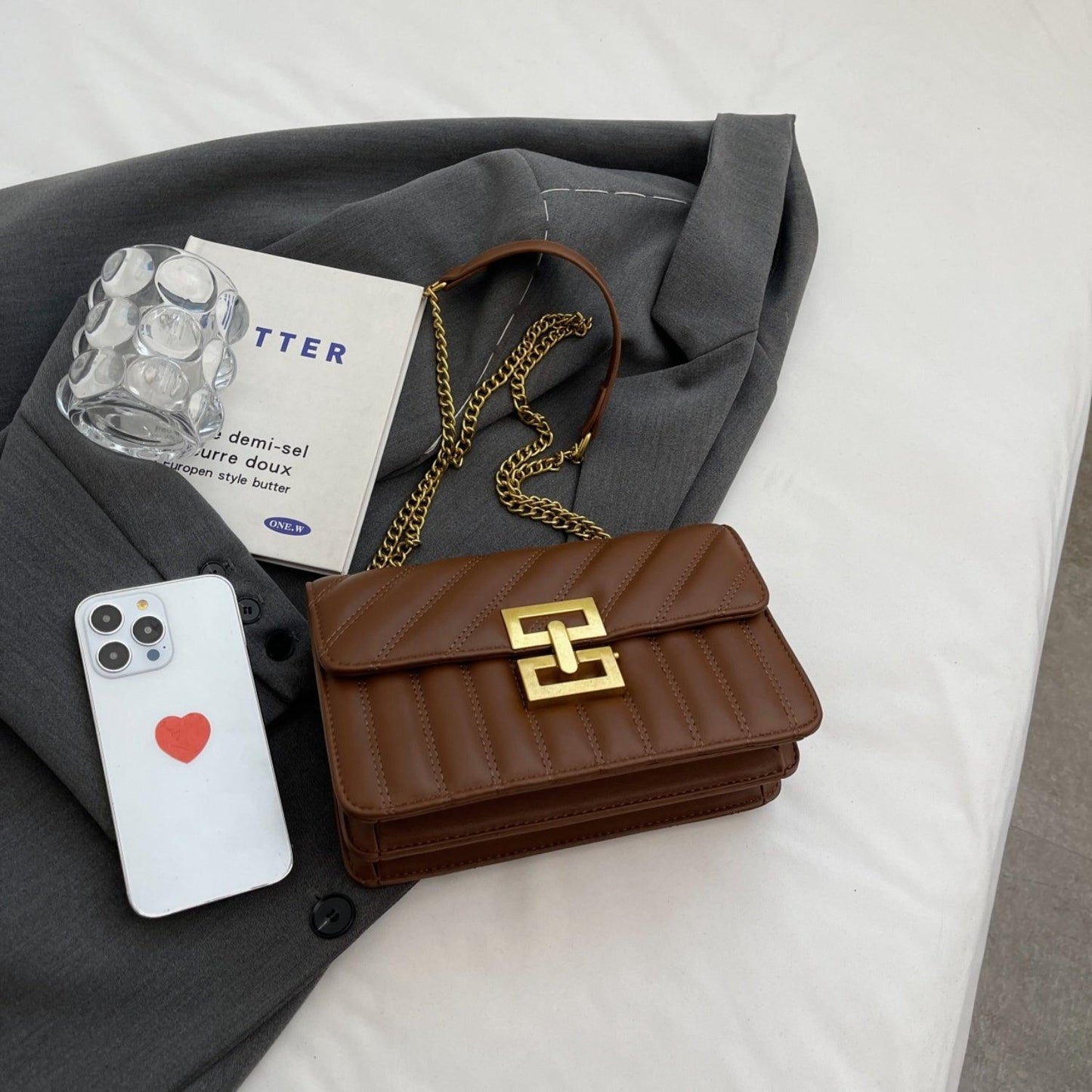 PU Leather Crossbody Bag - Clothes For Her Online Store