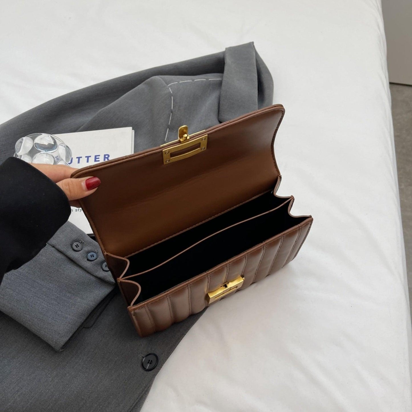 PU Leather Crossbody Bag - Clothes For Her Online Store