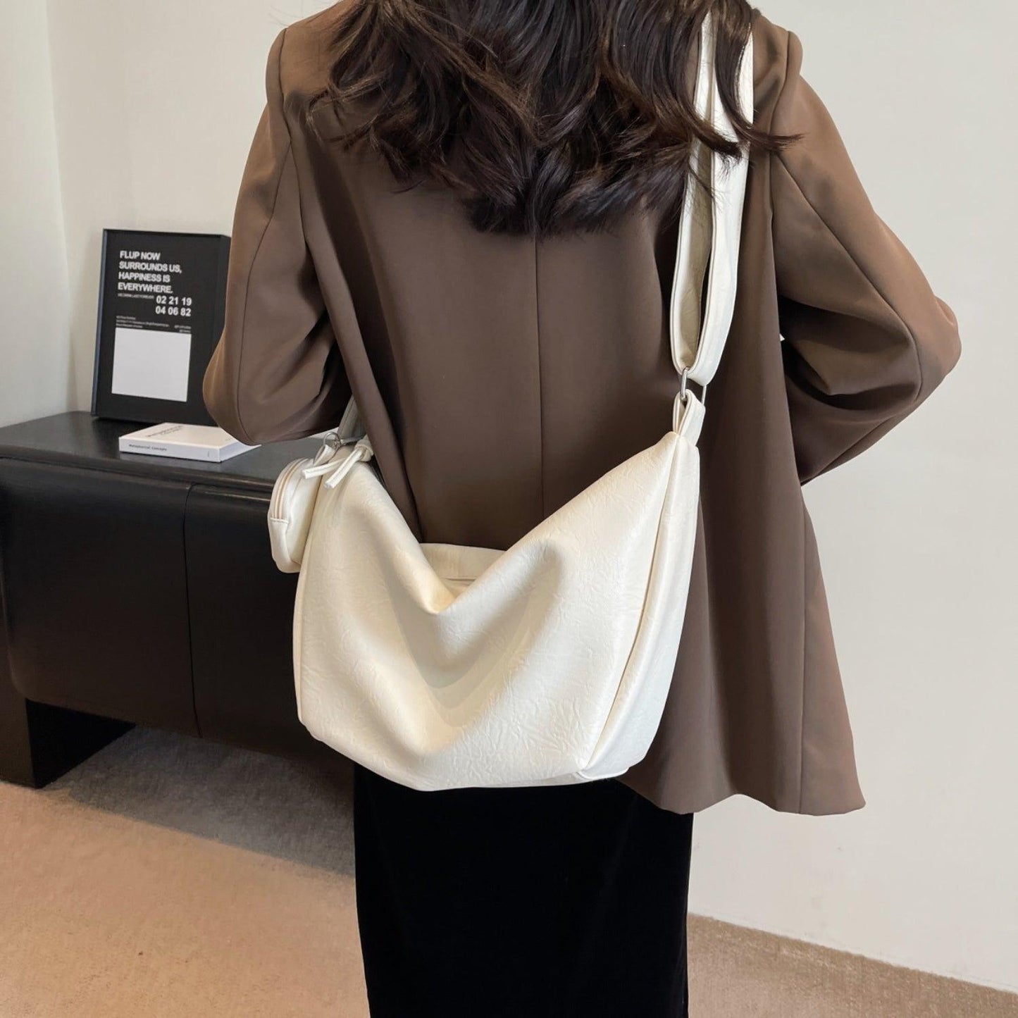 PU Leather Crossbody Bag with Small Purse - Clothes For Her Online Store