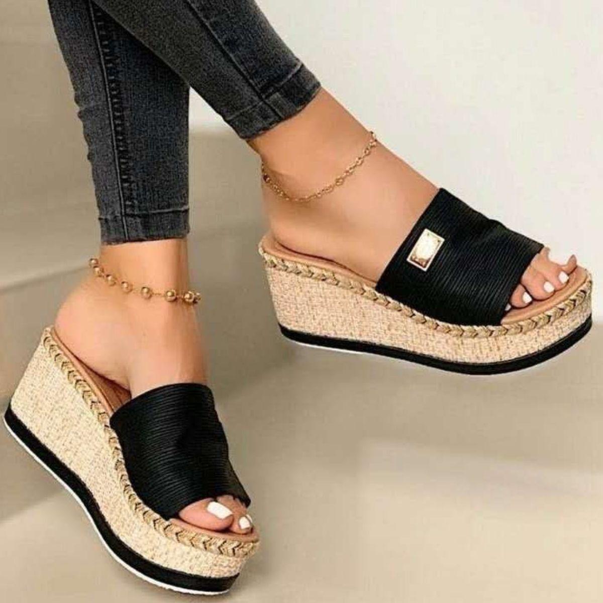 PU Leather Open Toe Sandals - Clothes For Her Online Store