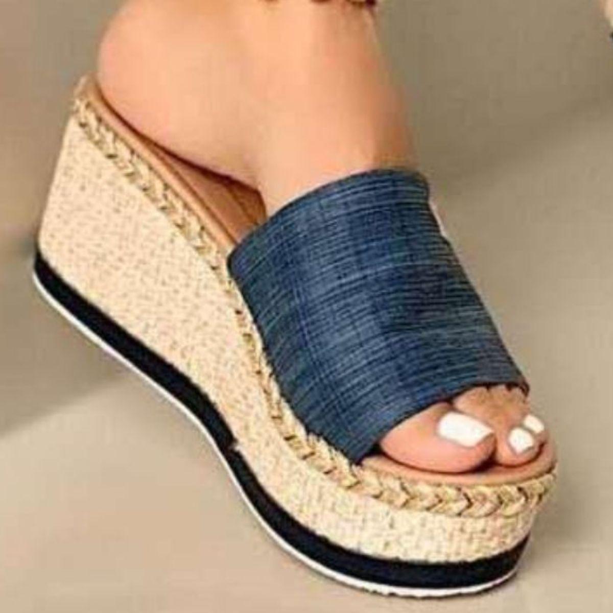 PU Leather Open Toe Sandals - Clothes For Her Online Store