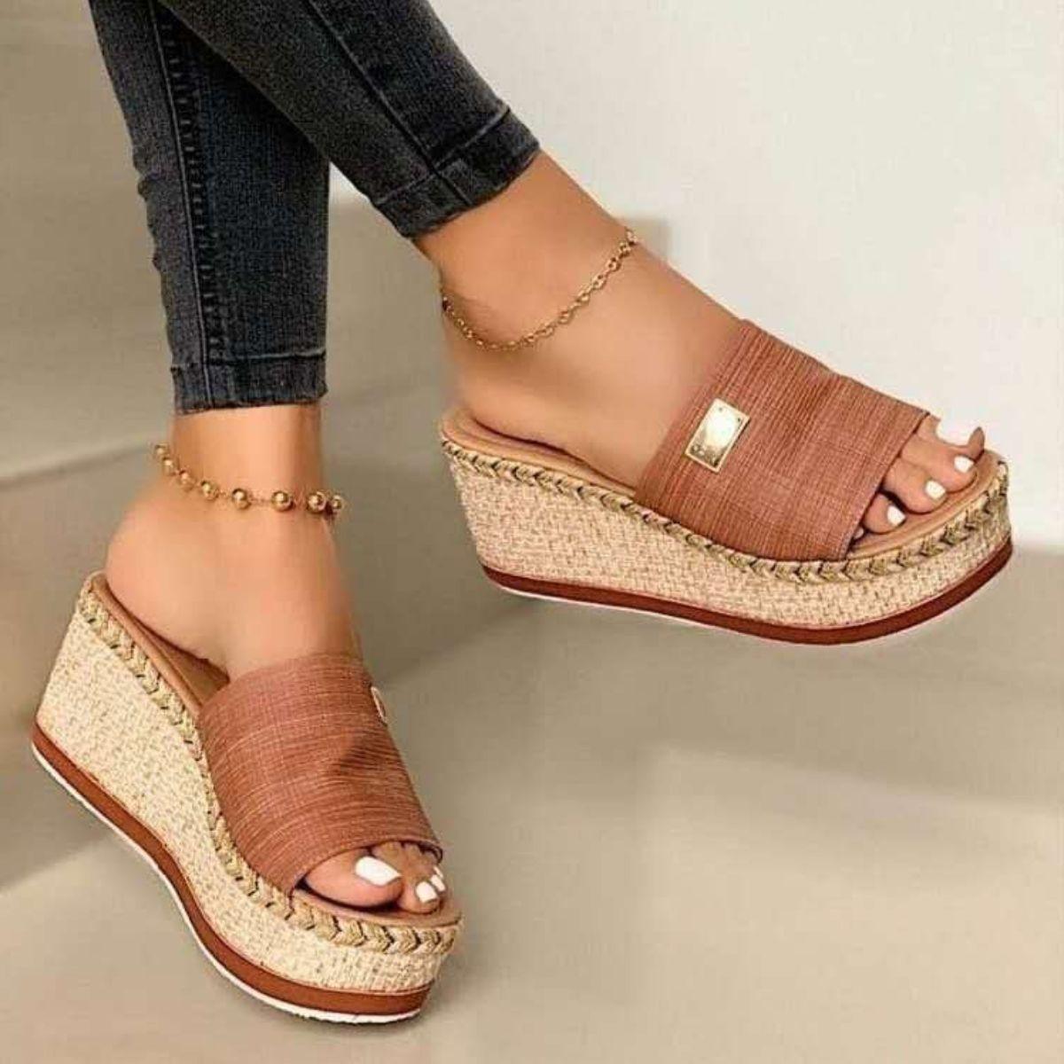 PU Leather Open Toe Sandals - Clothes For Her Online Store