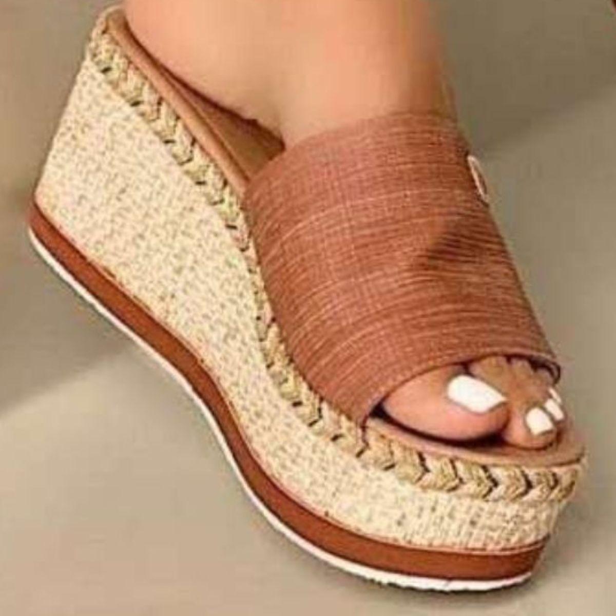 PU Leather Open Toe Sandals - Clothes For Her Online Store