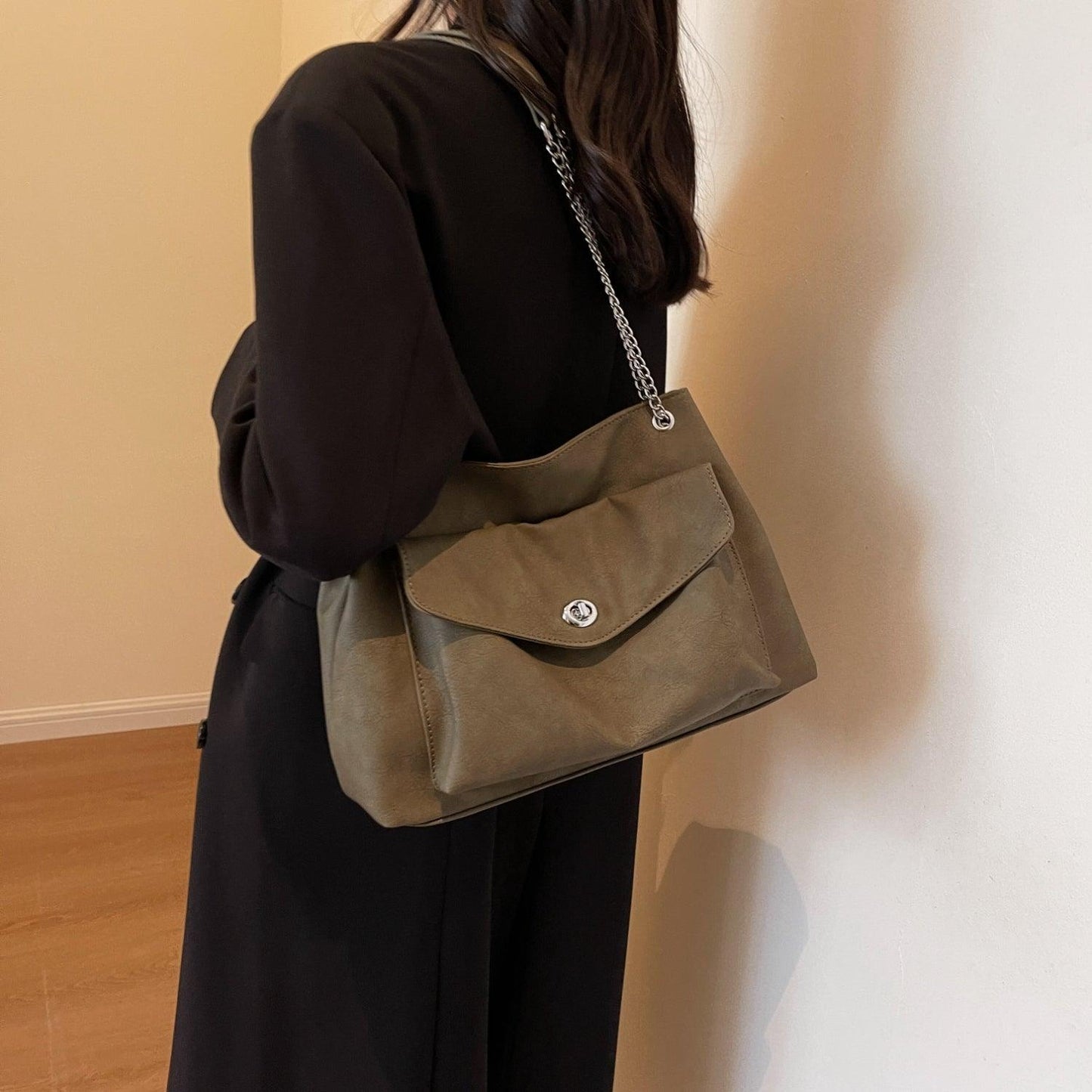 PU Leather Shoulder Bag - Clothes For Her Online Store