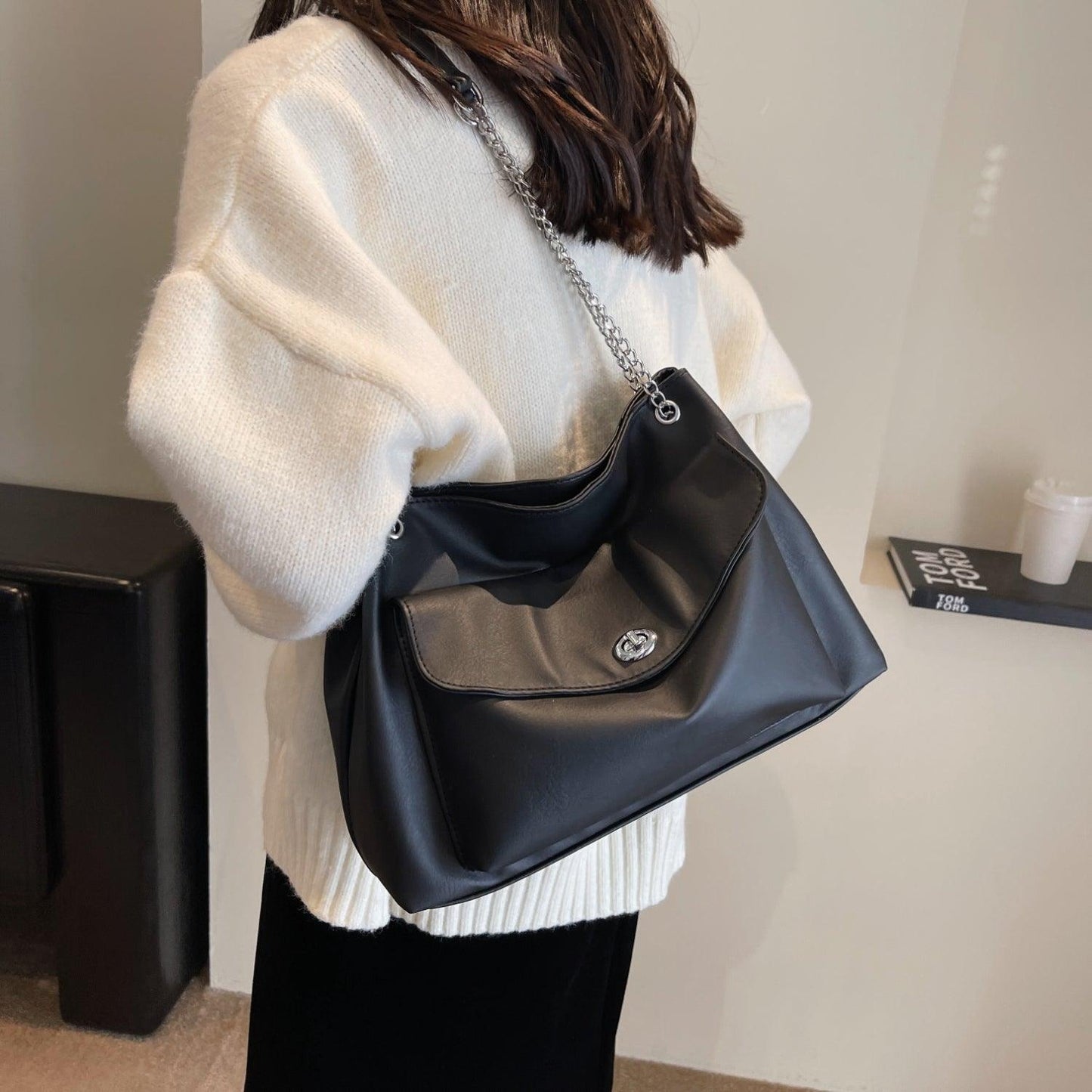 PU Leather Shoulder Bag - Clothes For Her Online Store