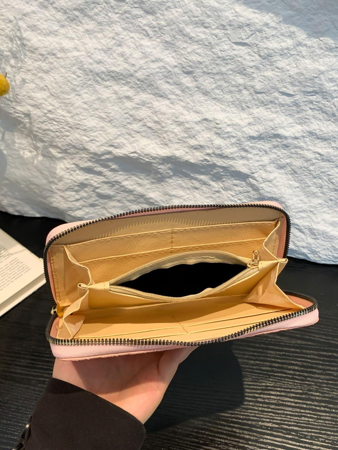PU Leather Solid Color Wallet - Clothes For Her Online Store