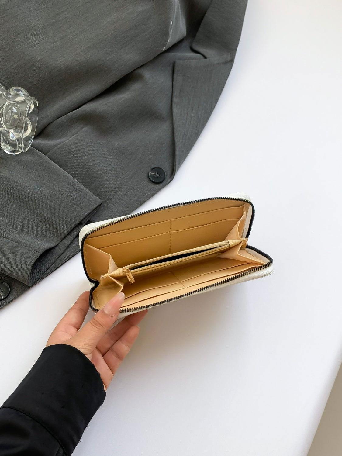 PU Leather Solid Color Wallet - Clothes For Her Online Store