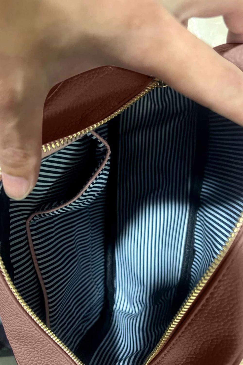 PU Leather Tassel Crossbody Bag - Clothes For Her Online Store