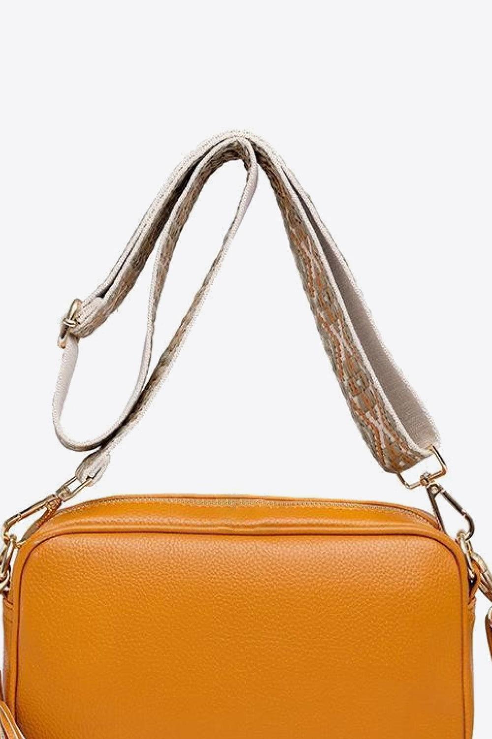 PU Leather Tassel Crossbody Bag - Clothes For Her Online Store