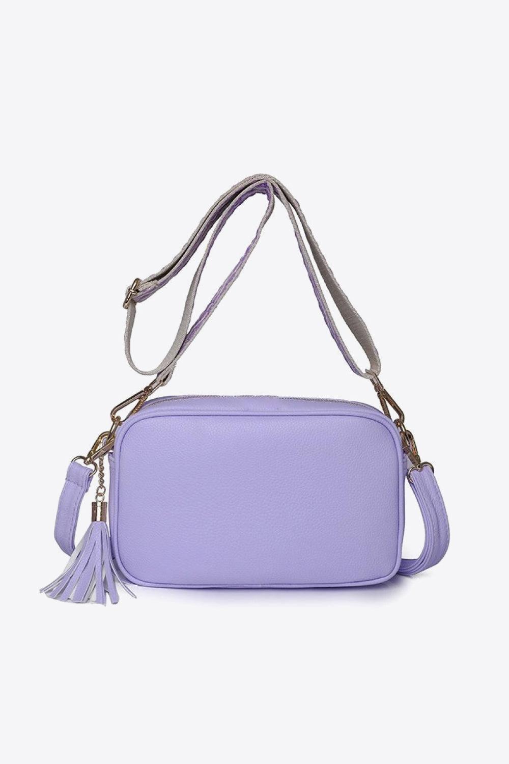 PU Leather Tassel Crossbody Bag - Clothes For Her Online Store