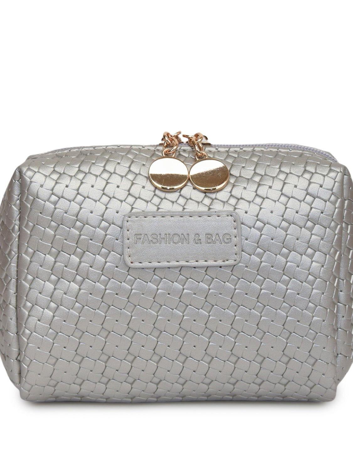 PU Leather Woven Clutch - Clothes For Her Online Store