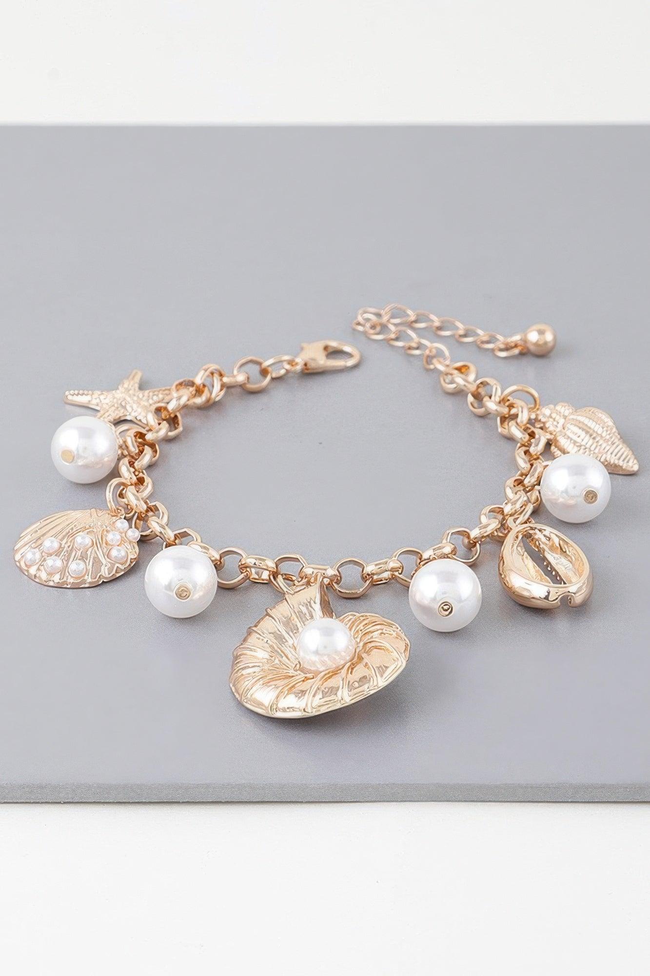 Pearled Sea Jewels Bracelet - Clothes For Her Online Store