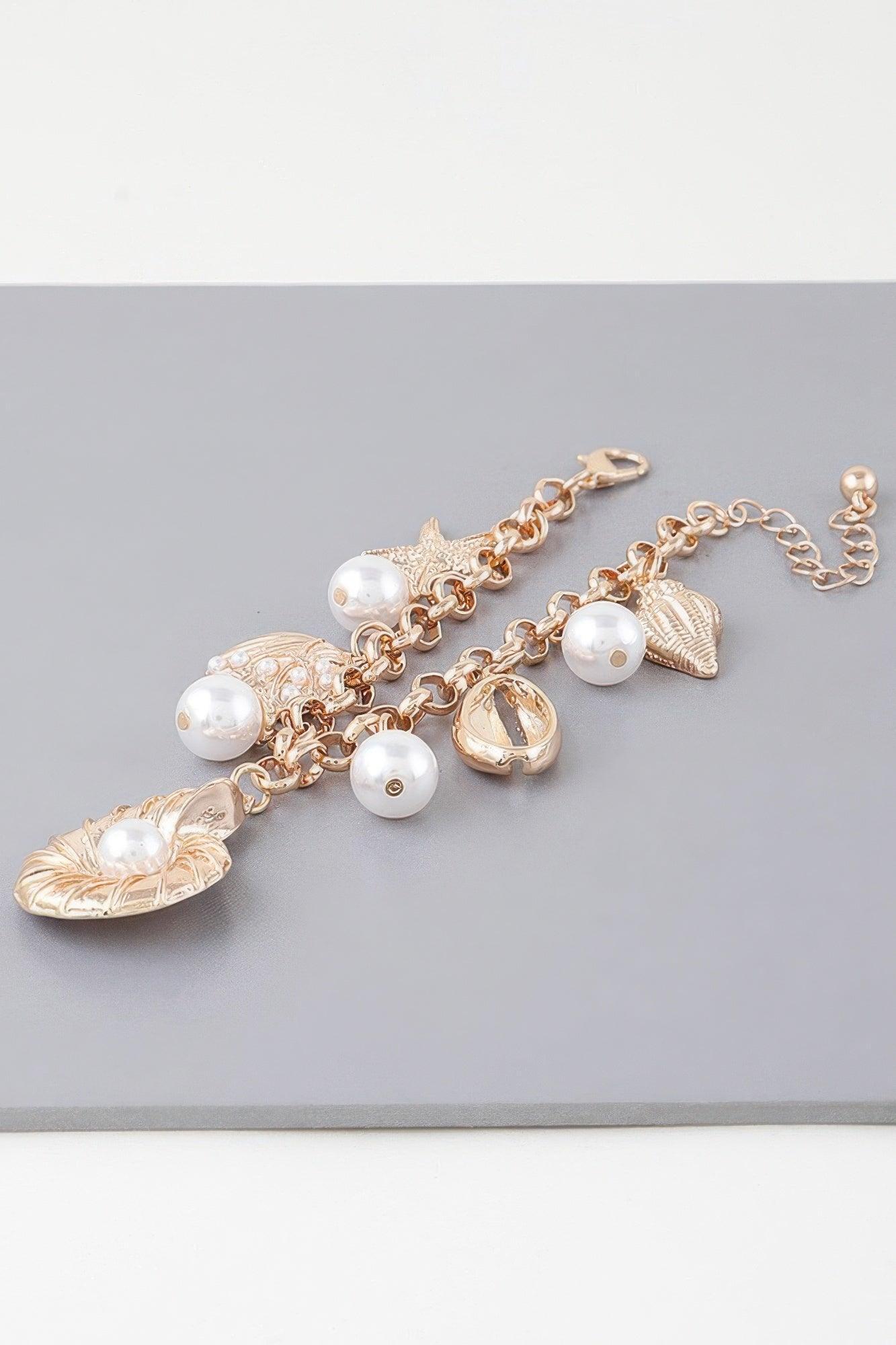 Pearled Sea Jewels Bracelet - Clothes For Her Online Store