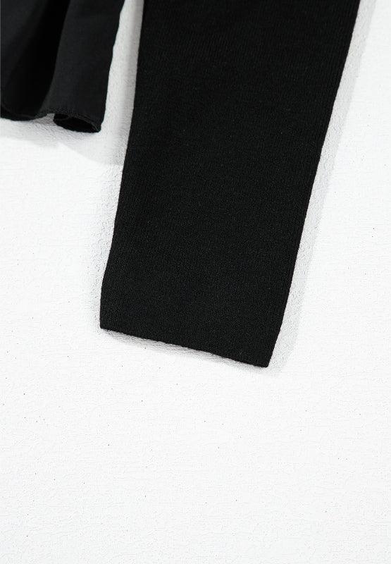 Peplum Scoop Neck Long Sleeve T-Shirt - Clothes For Her Online Store