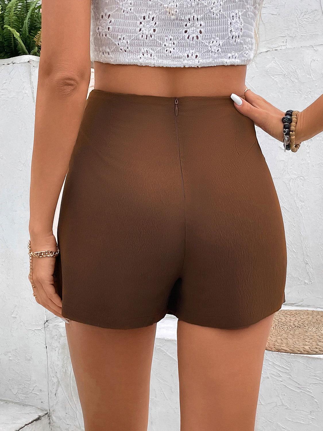 Perfee Pocketed High Waist Shorts - Clothes For Her Online Store