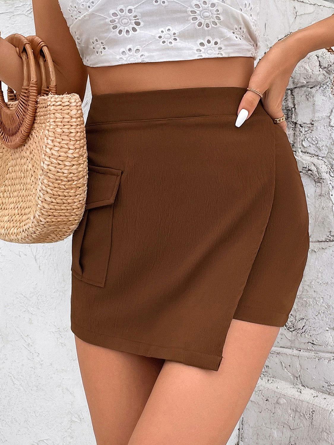 Perfee Pocketed High Waist Shorts - Clothes For Her Online Store