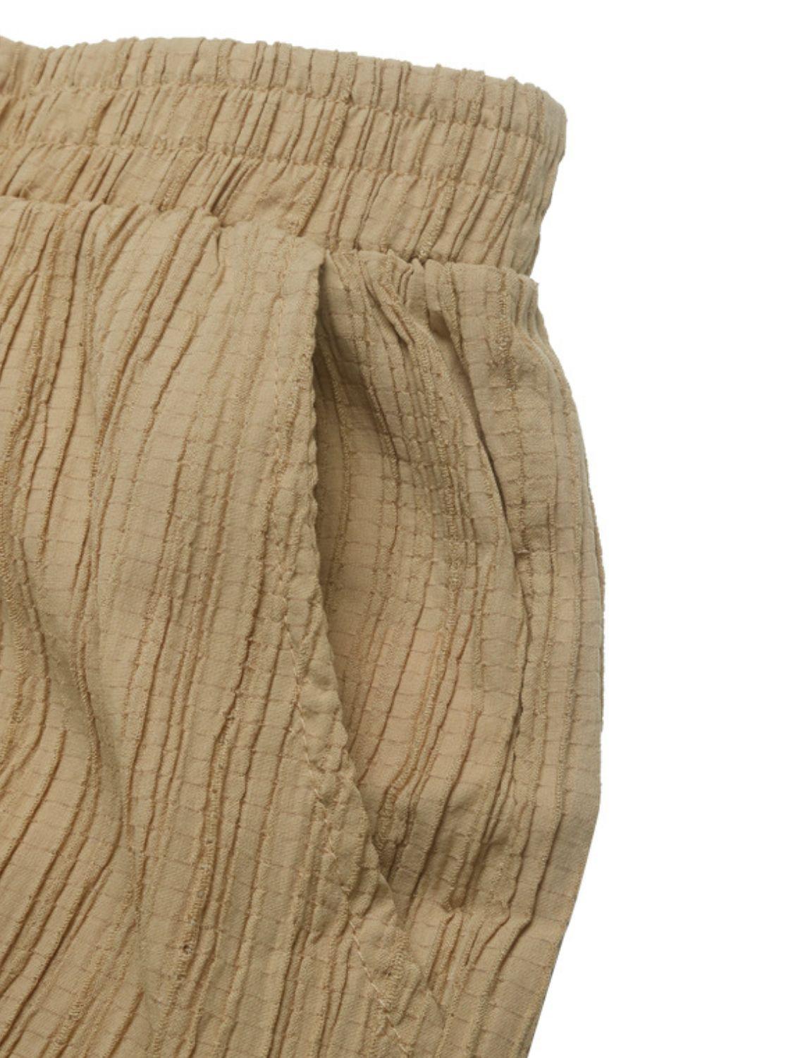 Perfee Textured High Waist Joggers - Clothes For Her Online Store