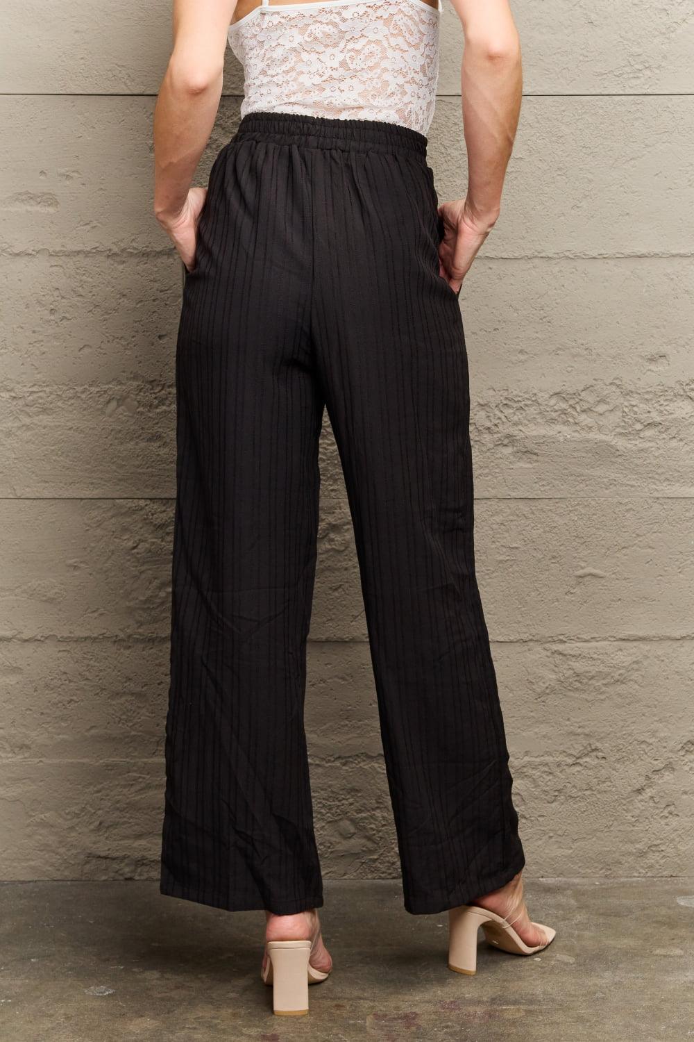 Perfee Tie Waist Long Pants - Clothes For Her Online Store