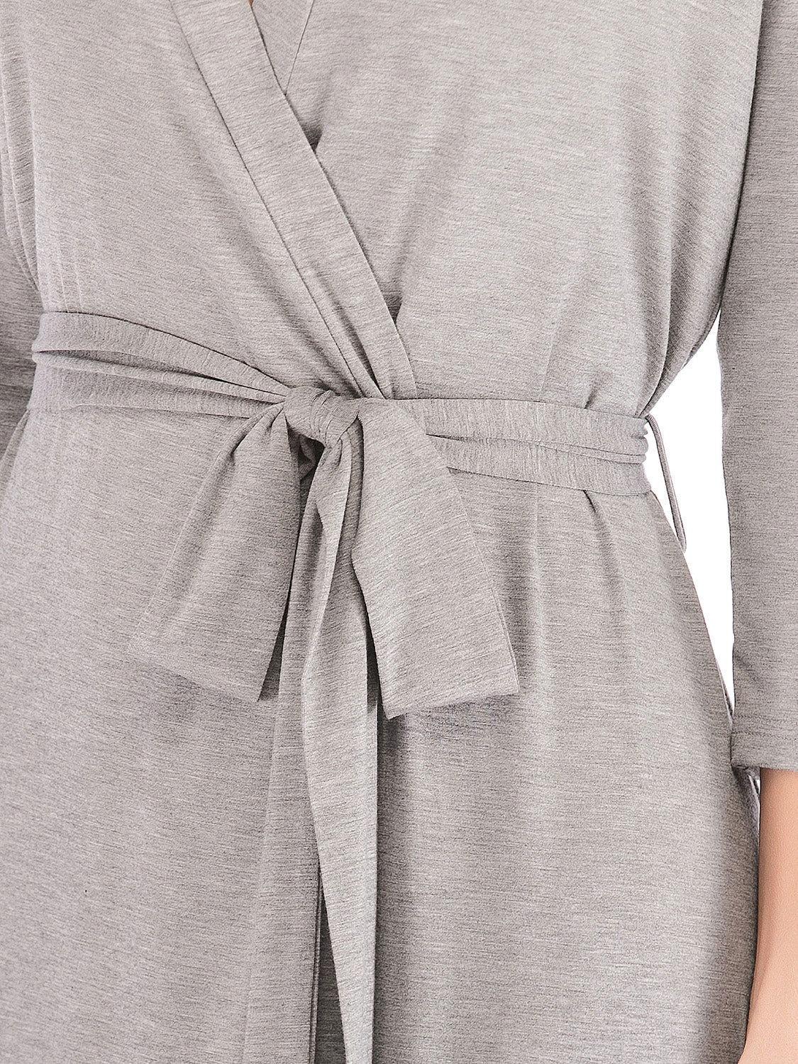 Plunge Tie Front Night Dress - Clothes For Her Online Store