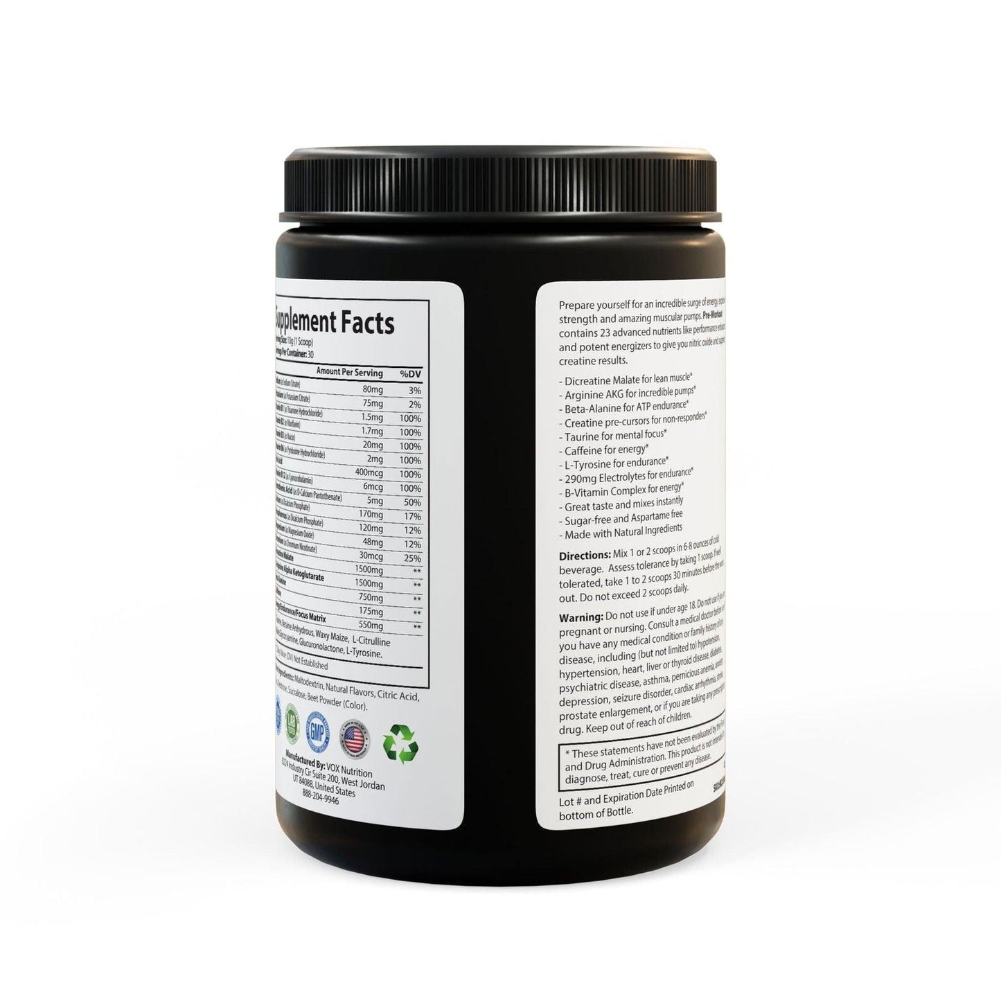 Pre-Workout Supplement, Watermelon (300g, 10.58oz) - Clothes For Her Online Store