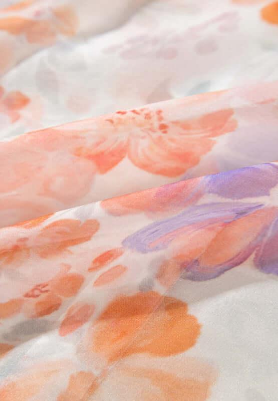 Printed Collared Neck Long Sleeve Shirt - Clothes For Her Online Store