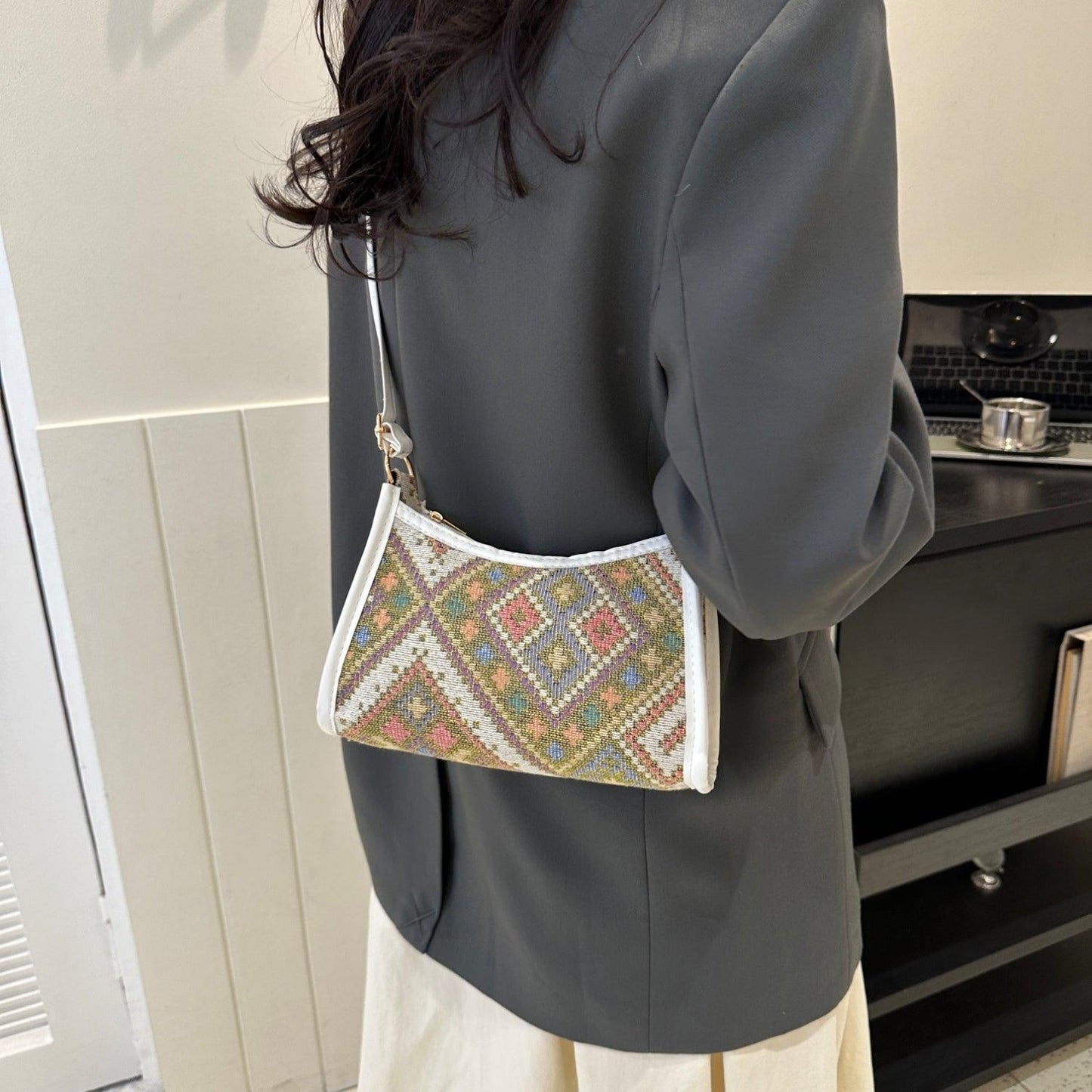 Printed Crossbody Bag - Clothes For Her Online Store