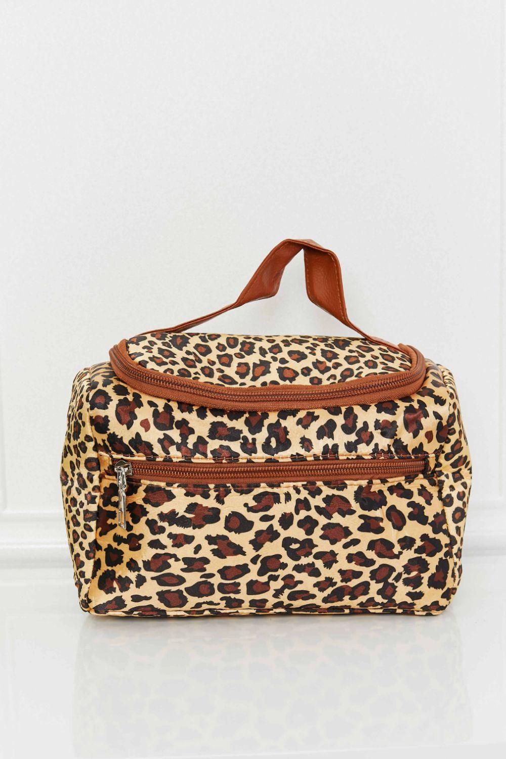 Printed Makeup Bag with Strap - Clothes For Her Online Store
