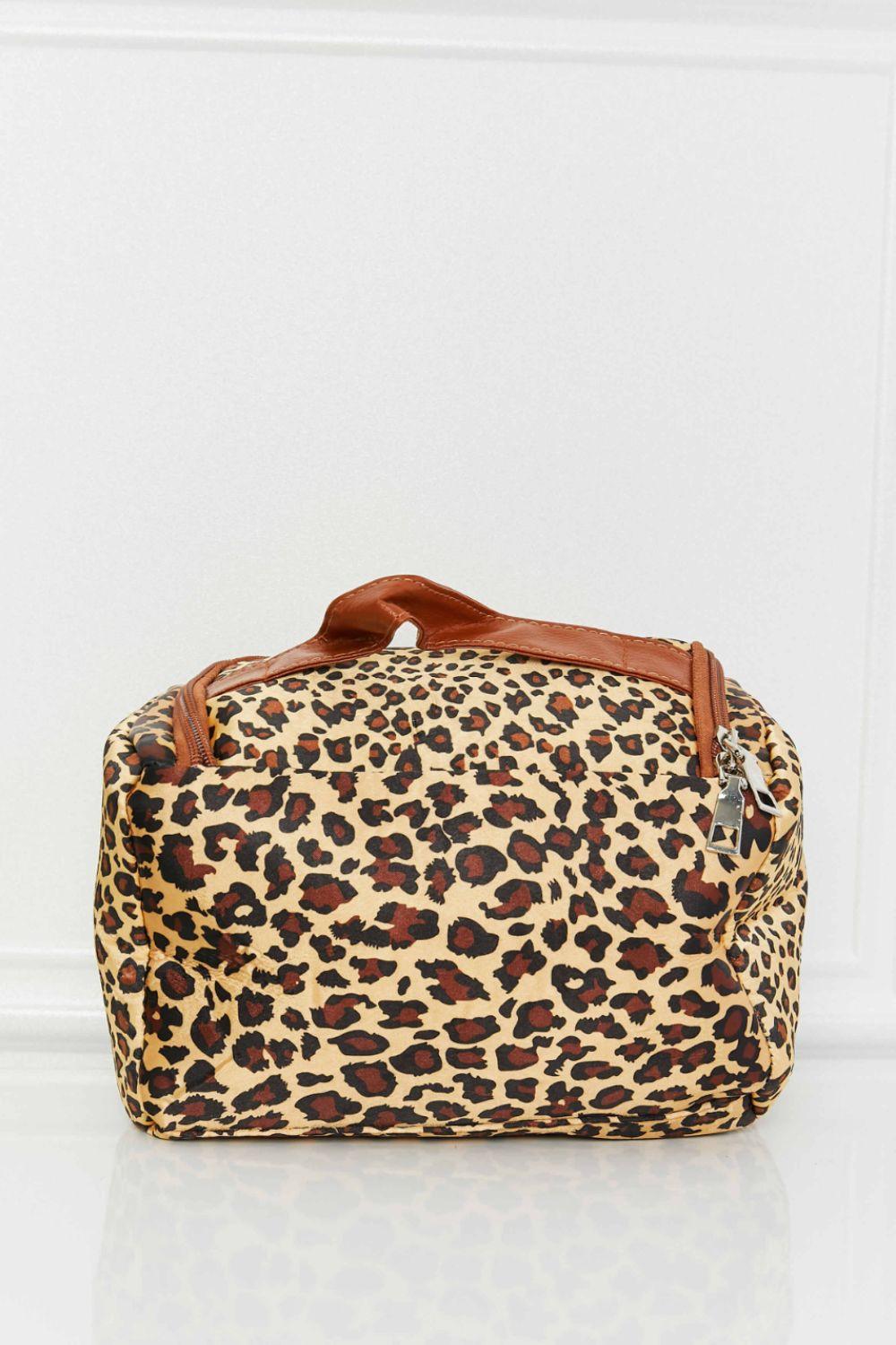 Printed Makeup Bag with Strap - Clothes For Her Online Store