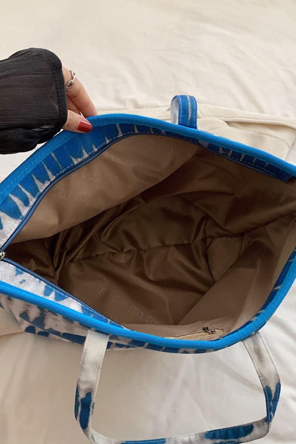 Printed PU Leather Tote Bag - Clothes For Her Online Store