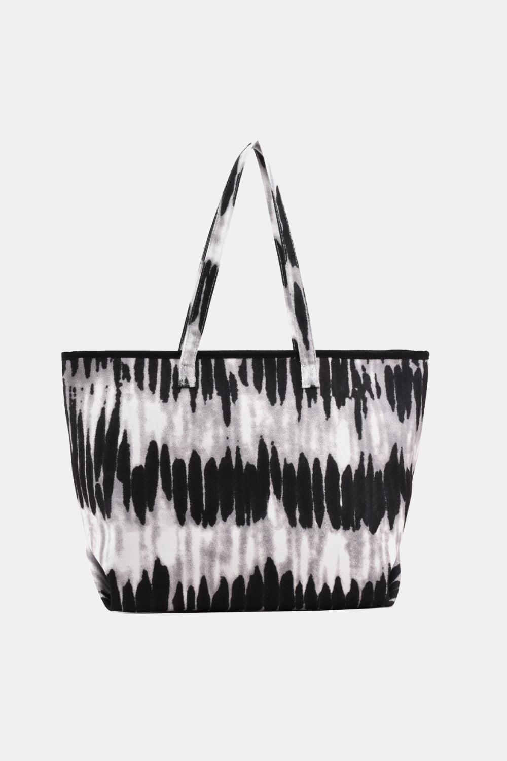 Printed PU Leather Tote Bag - Clothes For Her Online Store