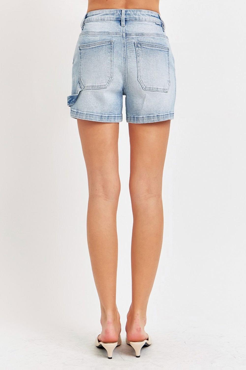 Risen Full Size High Rise Denim Shorts - Clothes For Her Online Store