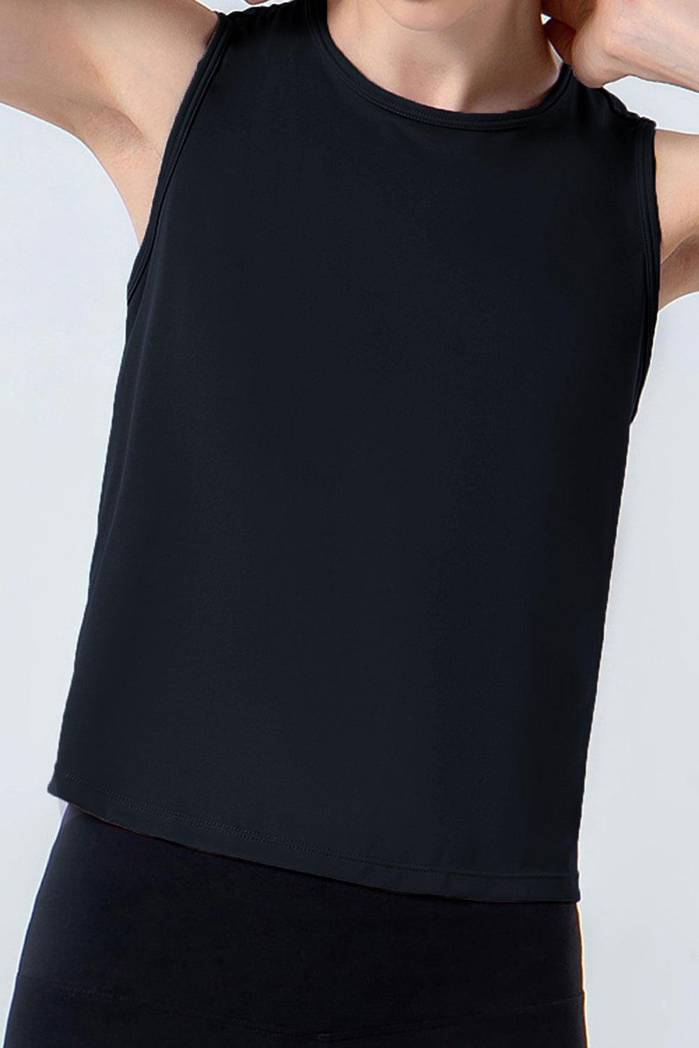 Round Neck Active Tank - Clothes For Her Online Store