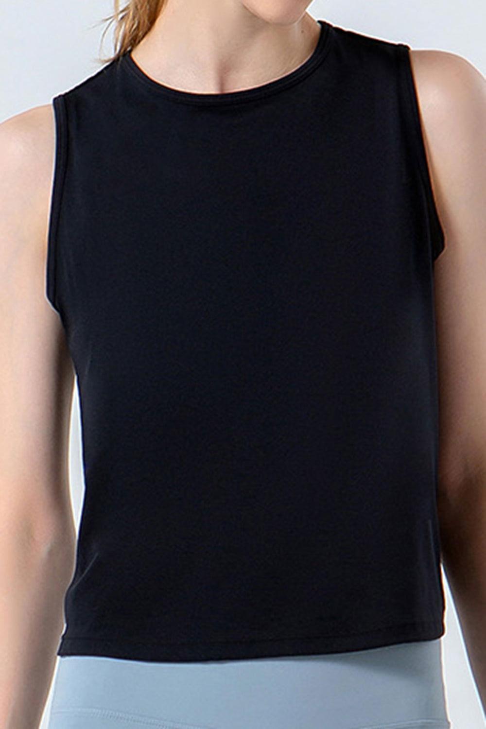 Round Neck Active Tank - Clothes For Her Online Store