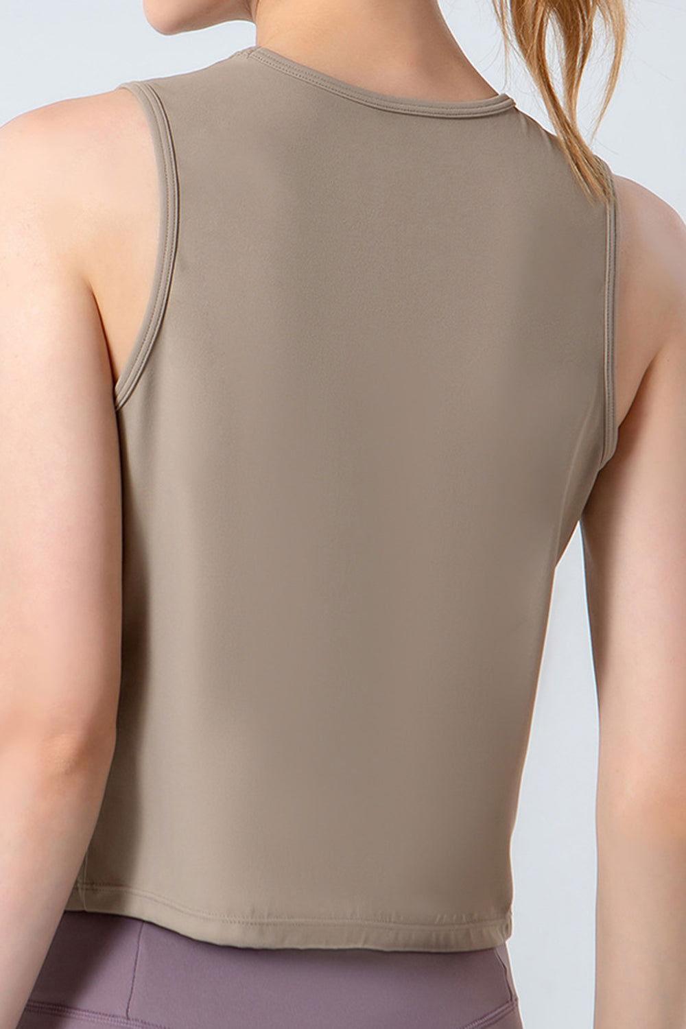 Round Neck Active Tank - Clothes For Her Online Store