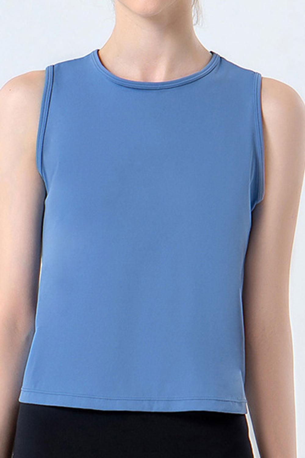 Round Neck Active Tank - Clothes For Her Online Store