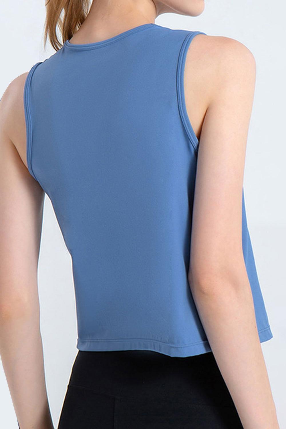 Round Neck Active Tank - Clothes For Her Online Store