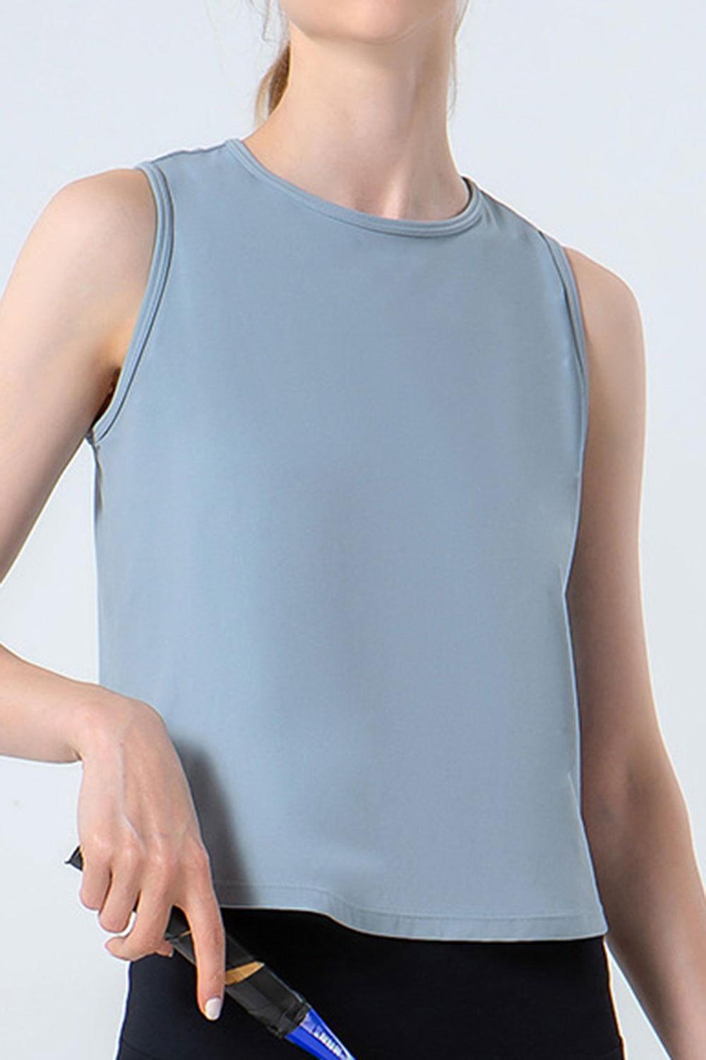 Round Neck Active Tank - Clothes For Her Online Store