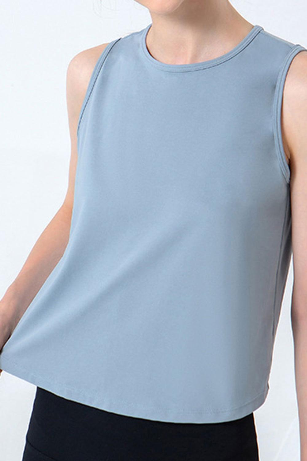 Round Neck Active Tank - Clothes For Her Online Store