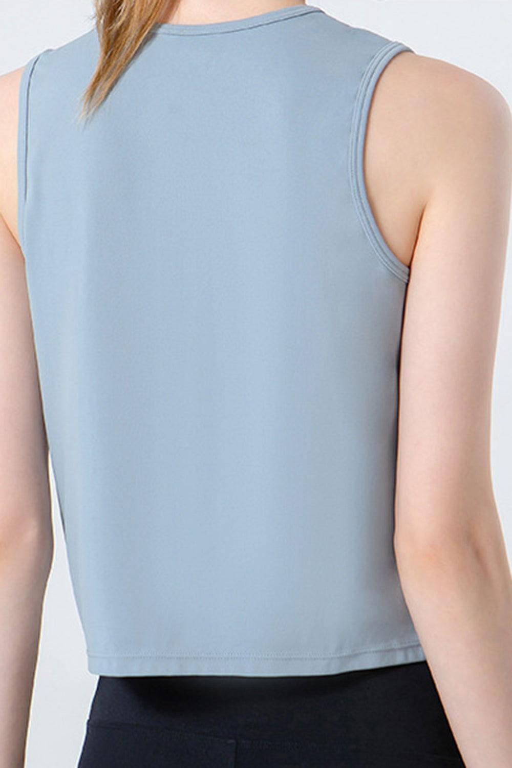 Round Neck Active Tank - Clothes For Her Online Store