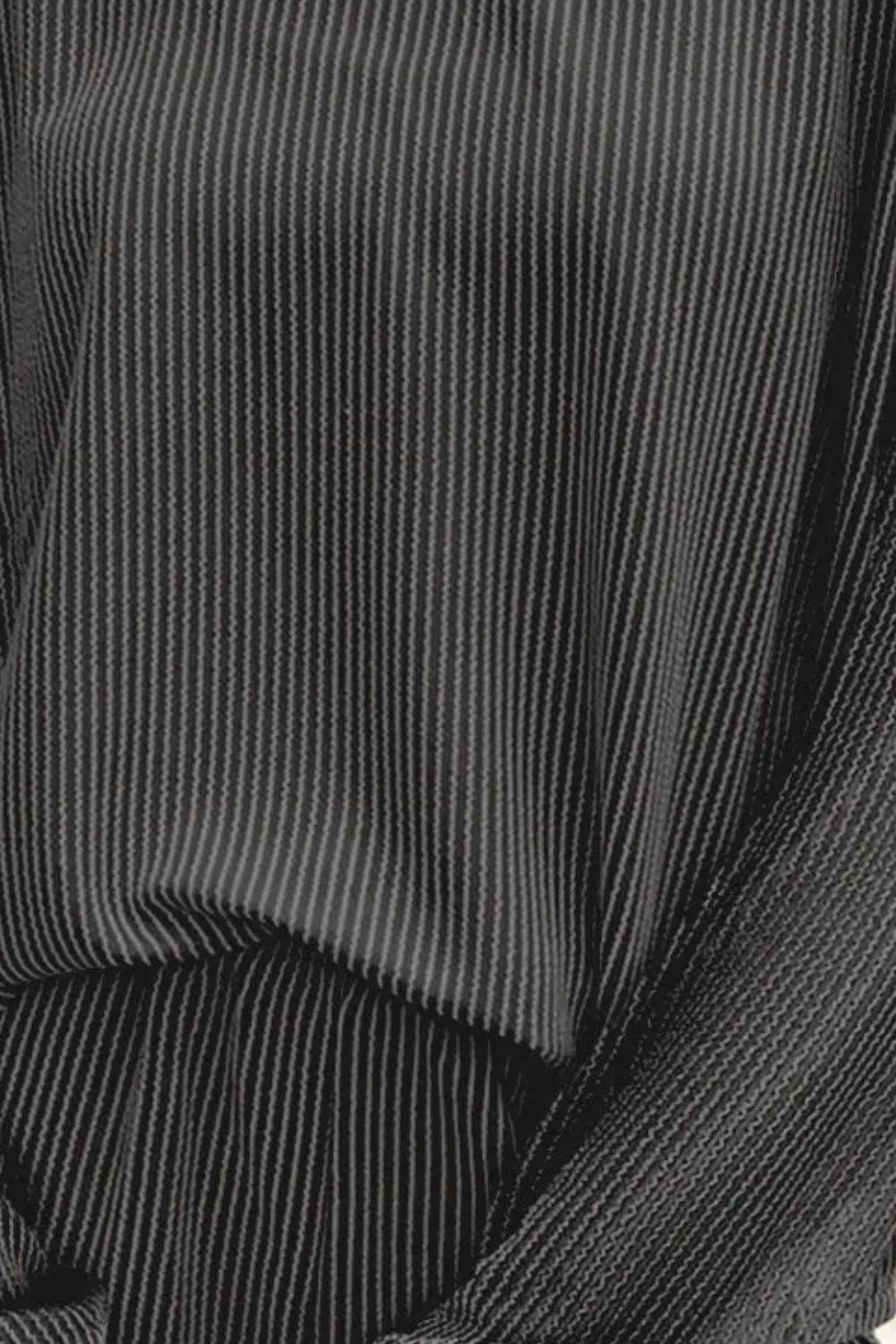 Round Neck Long Sleeve Top and Shorts Set - Clothes For Her Online Store