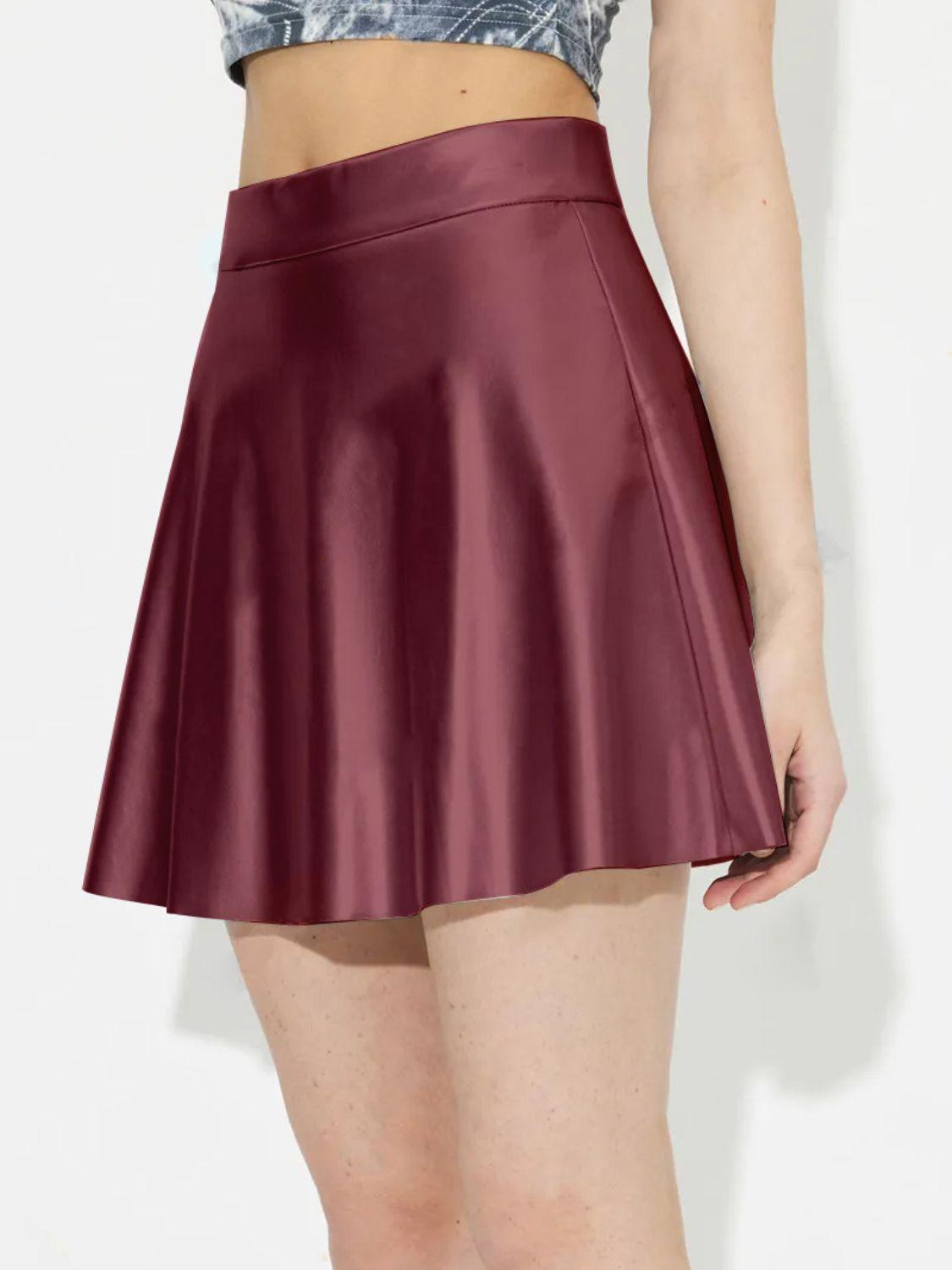 Ruched Mini Skirt with Zipper - Clothes For Her Online Store