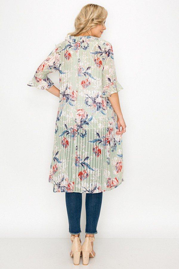 Ruffle Robe Cardigan - Clothes For Her Online Store