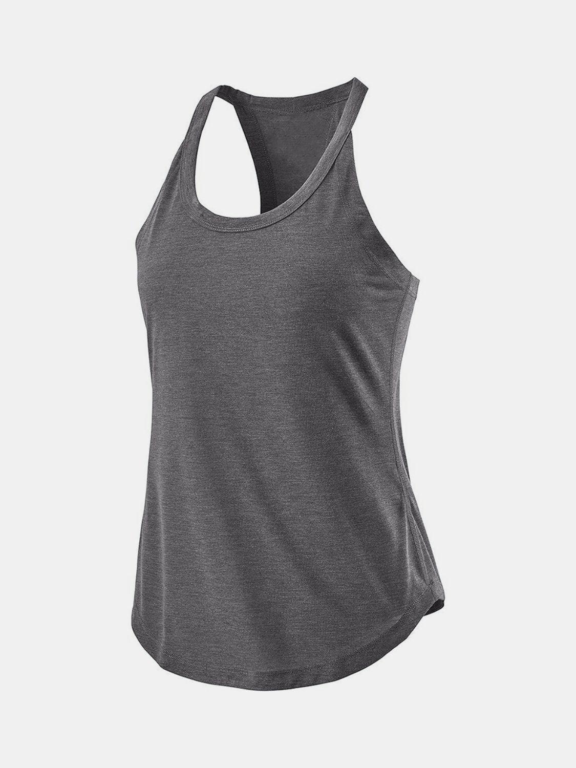 Scoop Neck Active Tank - Clothes For Her Online Store