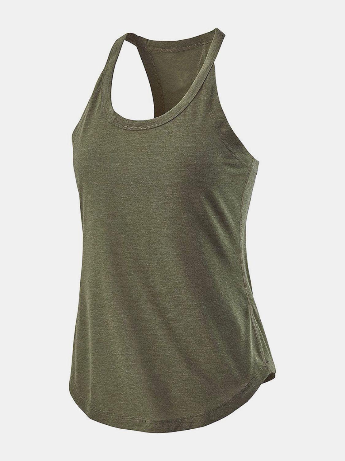 Scoop Neck Active Tank - Clothes For Her Online Store