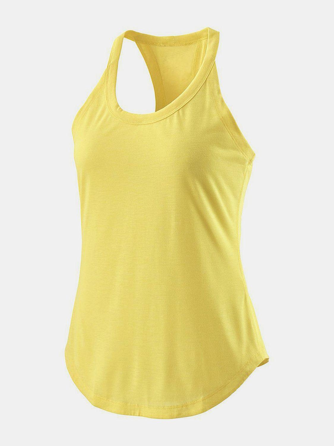 Scoop Neck Active Tank - Clothes For Her Online Store